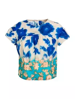 Блуза Organication, разноцветный