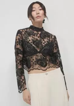 Блуза PAILLETTES Calliope, черный