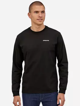 Блуза Patagonia Ms L/S P-6 Logo, черный