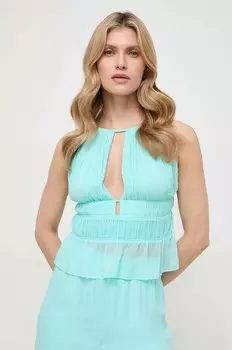 Блуза Patrizia Pepe, бирюзовый