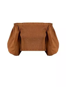 Блуза Patrizia Pepe, коричневый