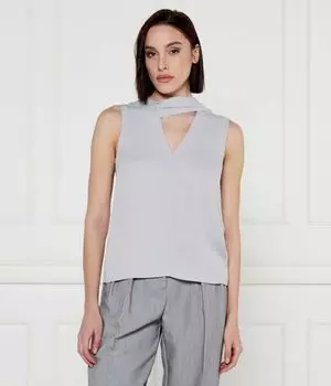 Блуза Patrizia Pepe Regular Fit, серый