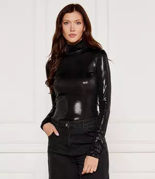 Блуза Patrizia Pepe Slim Fit, черный