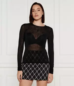 Блуза Patrizia Pepe Slim Fit, черный