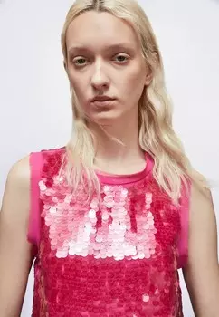 Блуза Patrizia Pepe, темно-красный