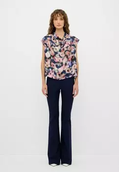 Блуза PATTERNED adL, темно-синий