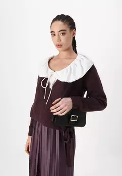 Блуза PCANNABELLE V-NECK FRILL Pieces, белый