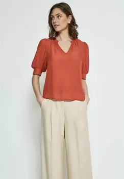 Блуза PCBECKETT V-NECK PEPPERCORN, красный