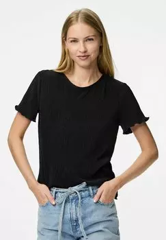 Блуза PCFLORA Pieces, черный