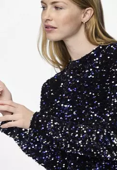 Блуза PCKAM Pieces, темно-синий