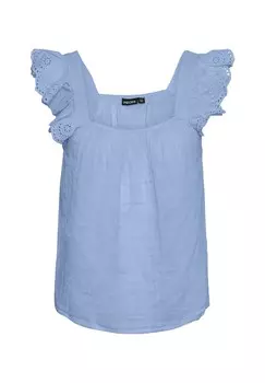 Блуза PCKIARA Pieces, светло-голубой