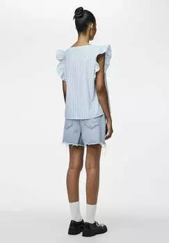 Блуза PCLILIA Pieces, синий