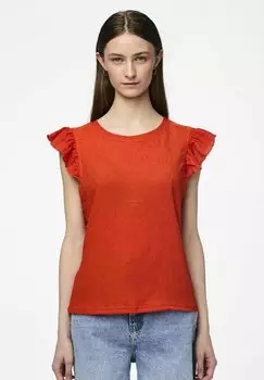 Блуза PCLUNA FOUNCE Pieces, красный