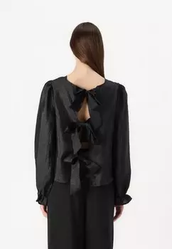 Блуза PCOLINA REVERSIBLE Pieces, черный