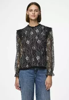 Блуза PCOLLINE Pieces, черный