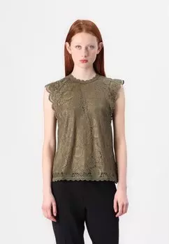 Блуза PCOLLINE Pieces, оранжевый