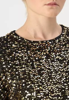 Блуза PCSERENA O-NECK Pieces, черный