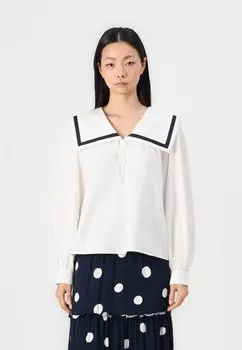 Блуза PCSIGGA Pieces, молочный