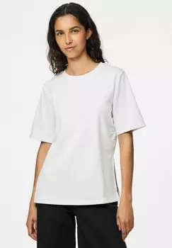 Блуза PCSKYLAR GESCHLITZTES Pieces, кремовый