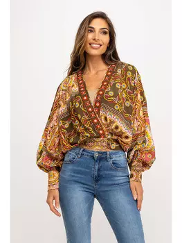 Блуза Peace & Love, коричневый