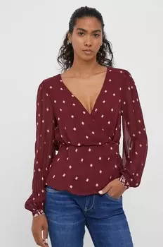 Блуза Pepe Jeans, гранатовый