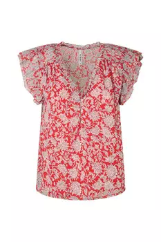 Блуза Pepe Jeans с короткими рукавами, красный