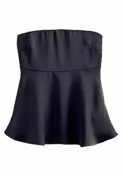 Блуза PEPLUM BANDEAU REGULAR FIT Next, черный