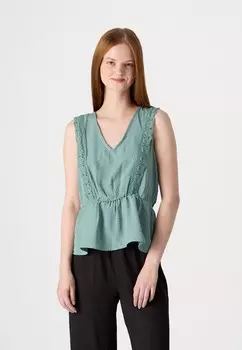 Блуза PEPLUM JDY, зеленый