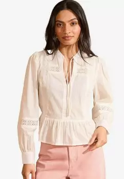 Блуза PETITE FIT - LONG SLEEVE DOBBY Love & Roses, белый