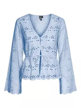 Блуза Pieces ARMORINE, светло-синий