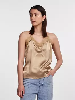 Блуза Pieces, бежевый