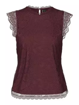 Блуза PIECES Blouse PCOlline, цвет Wine red