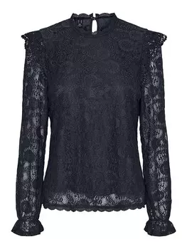 Блуза Pieces Colline, темно-синий