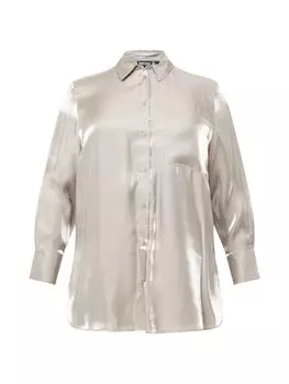 Блуза Pieces Curve SOLA, серебряный