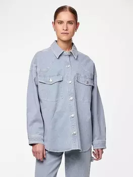 Блуза Pieces, голубой