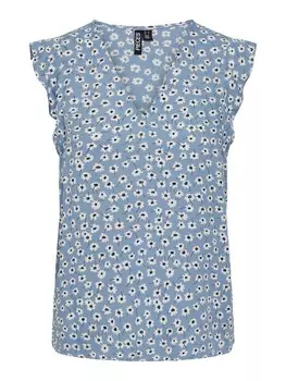 Блуза Pieces NYA, синий джинсовый