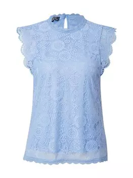 Блуза Pieces OLLINE, светло-синий