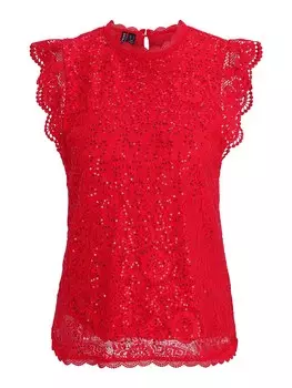 Блуза PIECES PCOLLINE, цвет bright red