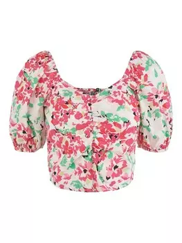 Блуза Pieces SHADOW, розовый/малиновый