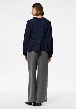 Блуза Pieces, темно-синий