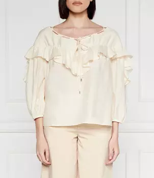 Блуза Pinko BONES Regular Fit, экрю