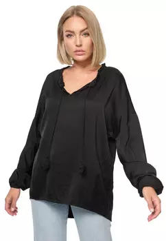 Блуза PM SELECTED Business Satin, черный