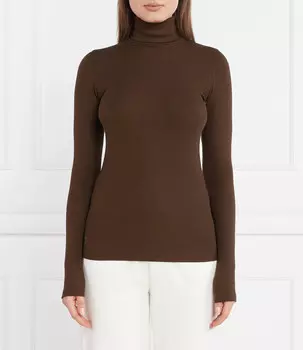 Блуза POLO RALPH LAUREN Slim Fit, коричневый