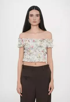 Блуза POMPADOUR GARDEN OFF SHOULDER Needle & Thread, розовый