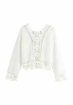 Блуза PRETTY LONG SLEEVE Next, белый