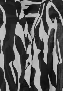 Блуза PRINT MIT HKELDETAILS Street One, черный