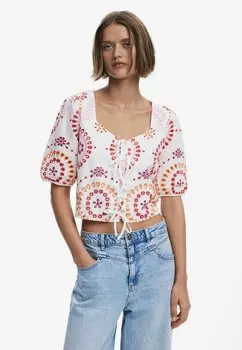 Блуза PRINTED BOHO TIE Desigual, мультиколор