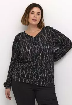 Блуза PRINTED Kaffe Curve, черный