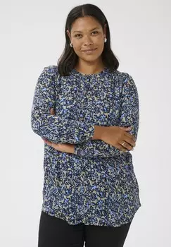 Блуза PRINTED Kaffe Curve, синий