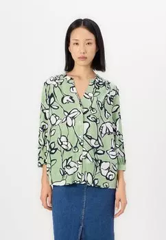 Блуза PRINTED WITH PLEATS TOM TAILOR, розовый